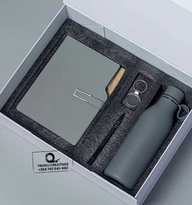 Custom Branded 4 in 1 Novac Gift Set Grey - Image 1