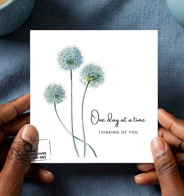 One-Day-at-a-Time-Sympathy-Greeting-Card - Image 1
