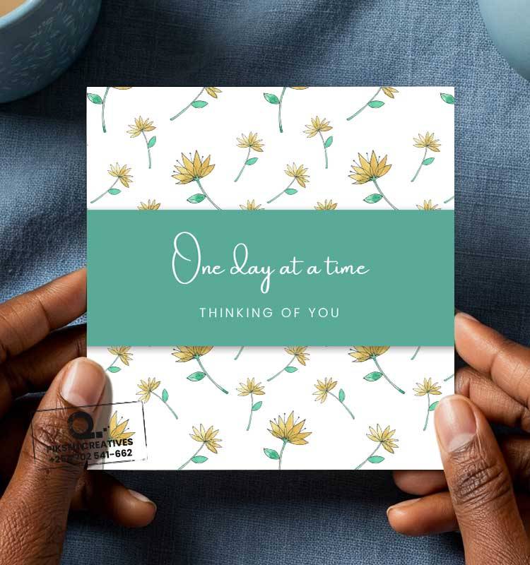 One-Day-at-a-Time-Thinking-of-you-Sympathy-Greeting-Card - Image 1