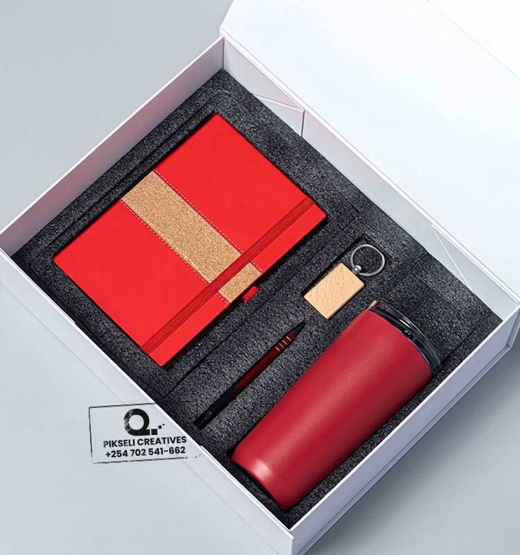 Custom Branded 4 in 1 Starbucks Gift Set Red - Image 1