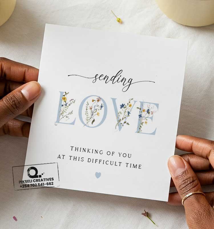 Sending-Love-Difficult-Time-Greeting-Card - Image 1