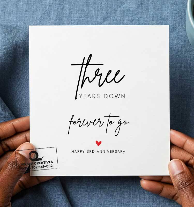 Forever to go Wife Anniversary Greeting Card - Image 1
