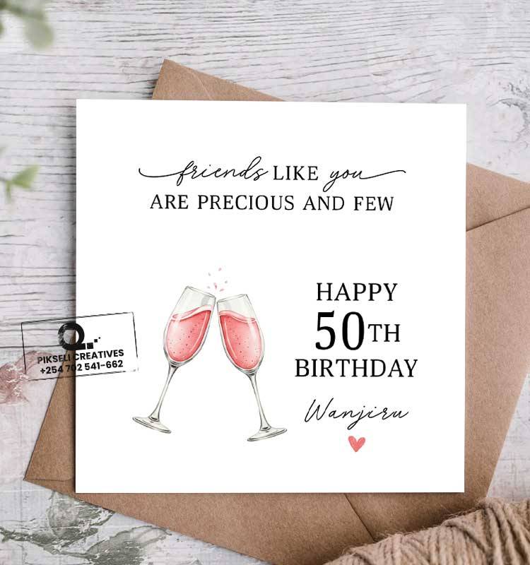 Best Friend Happy Birthday Card - Image 1