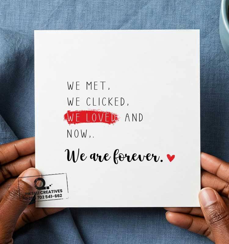 We are Forever Wife Poem Happy Birthday Greeting Card - Image 1