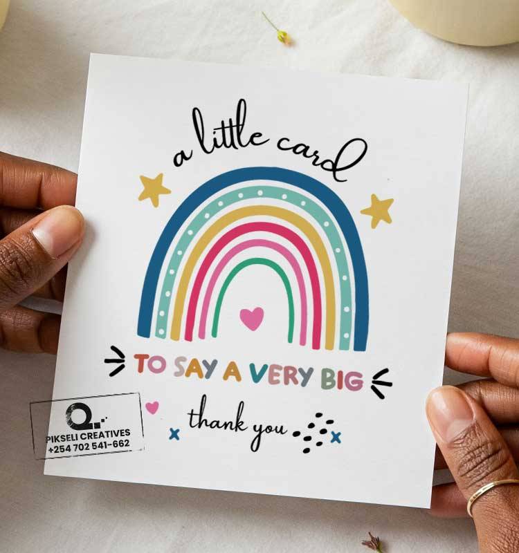 A-little-card-to-say-a-Big-Thank-you-Greeting-Card - Image 1