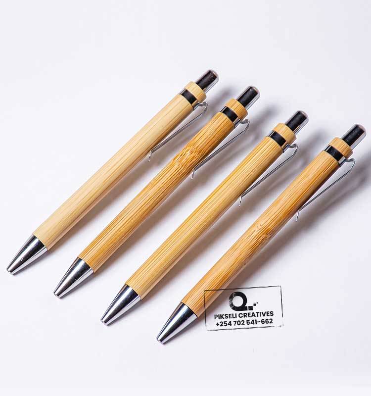 Custom Branded Bamboo Pen - Image 1