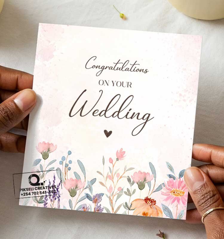 Congratulations-on-your-Wedding-Greeting-Card - Image 1