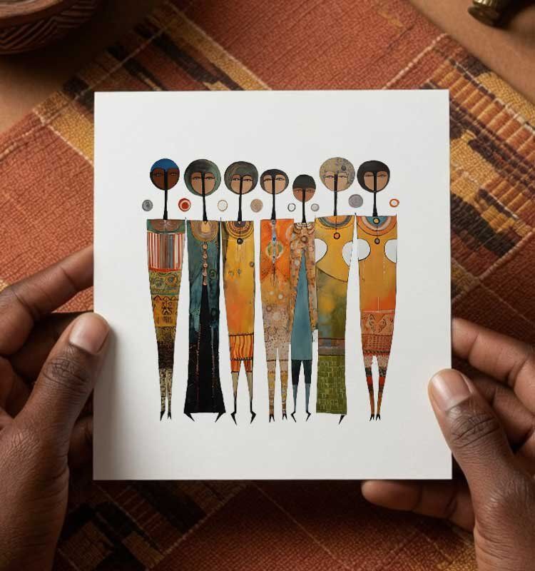 Custom-Swahil-Art-African-Greeting-Card-Pikseli-Creatives - Image 1