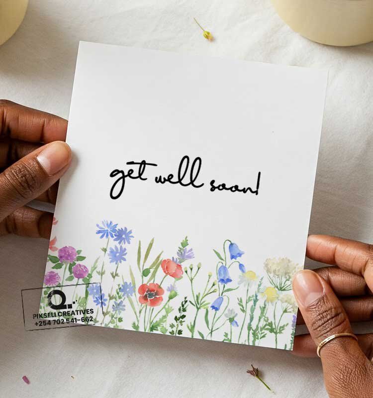 Flowerly-Get-Well-Soon-Greeting-Card - Image 1