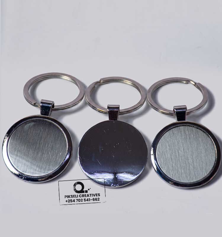Custom Branded Metal Round Keyring - Image 1