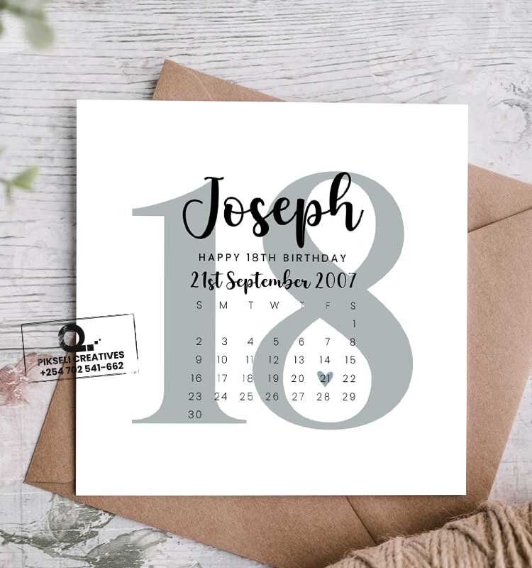 Joseph's 18th Birthday Greeting Card - Image 1