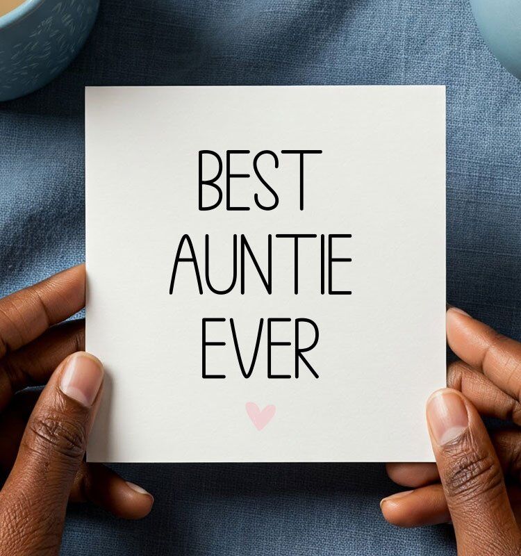 Best Ever Auntie Birthday Greeting Card - Image 1