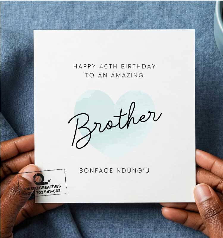 Amazing Brother 40th Happy Birthday Greeting Card - Image 1