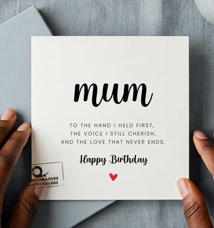 Mom Poem Happy Birthday Card - Image 1