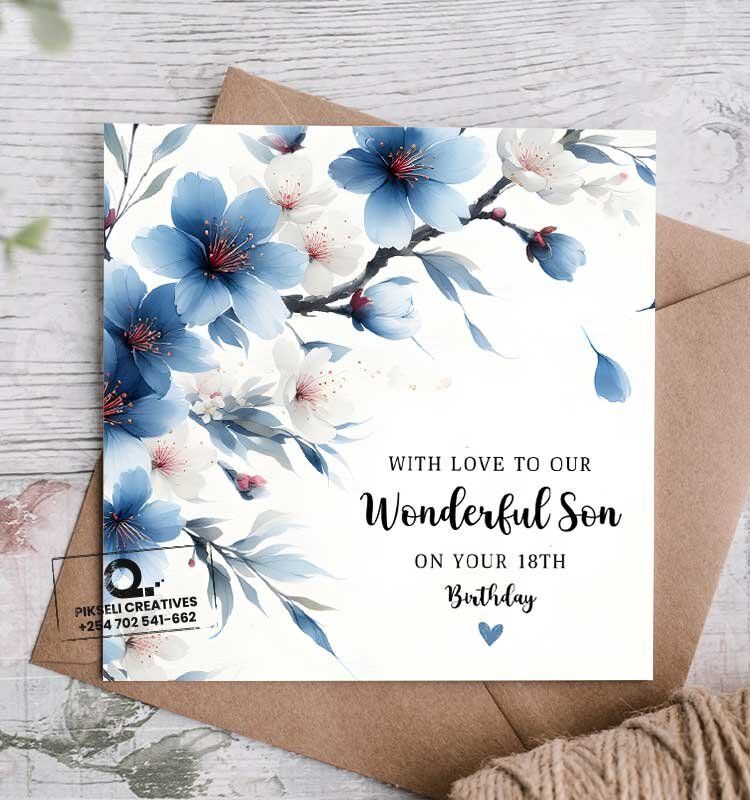 Wonderful Son 18th Birthday Greeting Card - Image 1