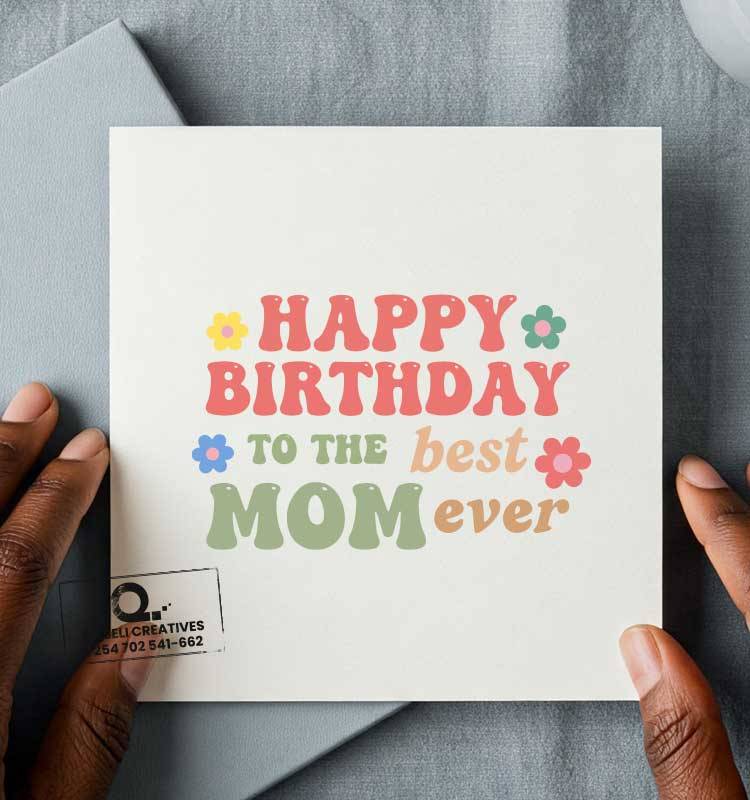To the best Mom Happy Birthday Card - Image 1