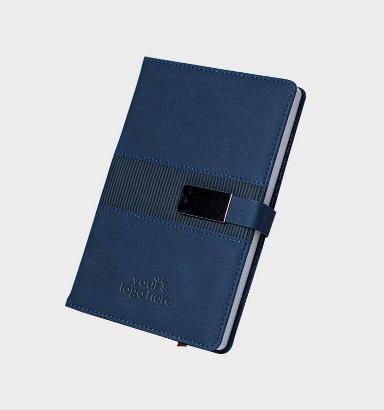 Branded Corporate Executive Notebooks - Silver Buckle - Image 1
