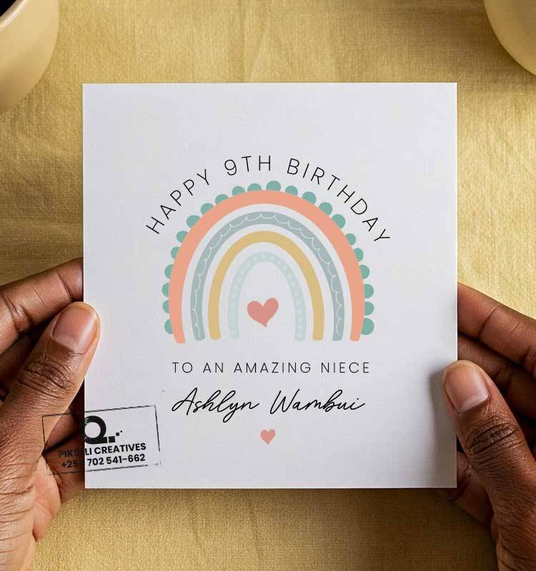 Happy-9th-Birthday---to-a-Special-Niece---Customized-Name-+-Year---Ashlyn-Wambui Amazing Niece Ashlyn Wambui Happy Birthday Card - Image 1
