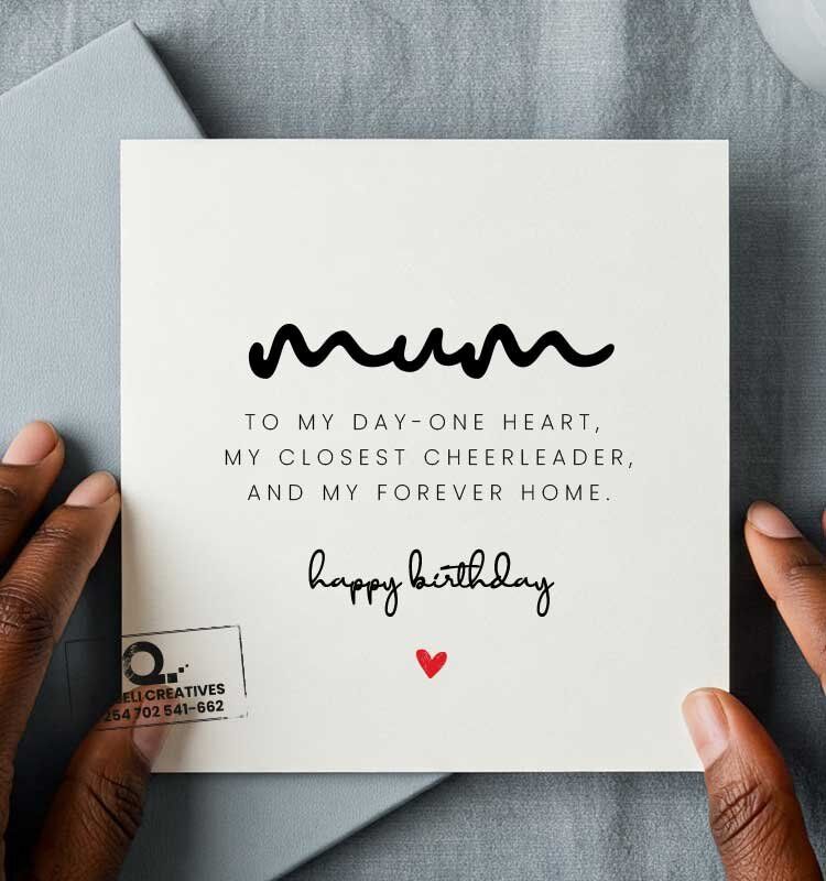 Day One Mom Happy Birthday Card - Image 1