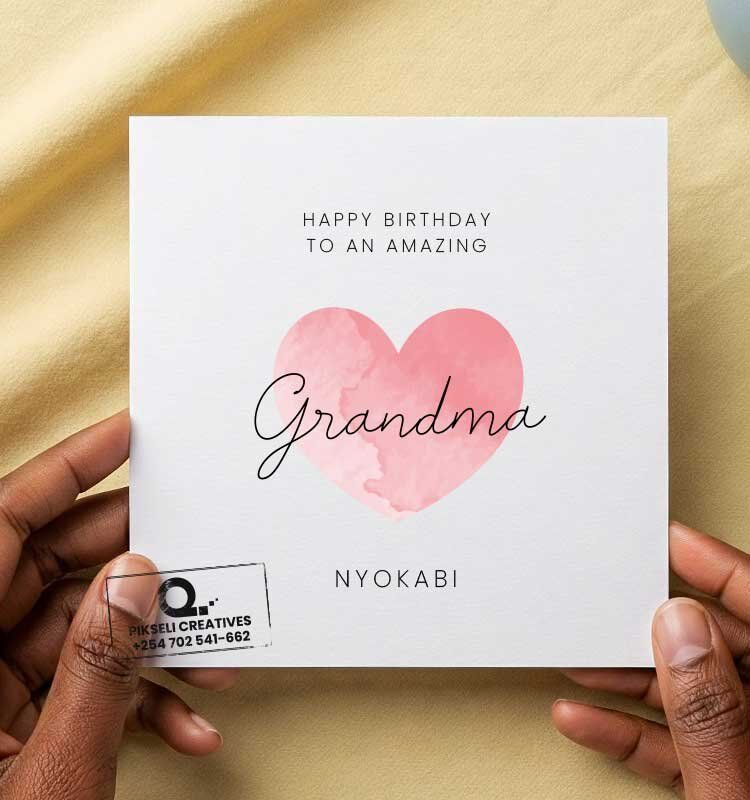 Nyokabi to  Grandma Happy Birthday Card - Image 1