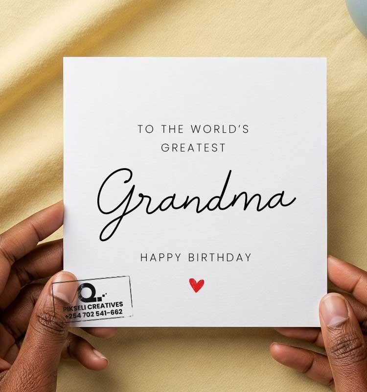 World's Greatest Grandma Happy Birthday Card - Image 1