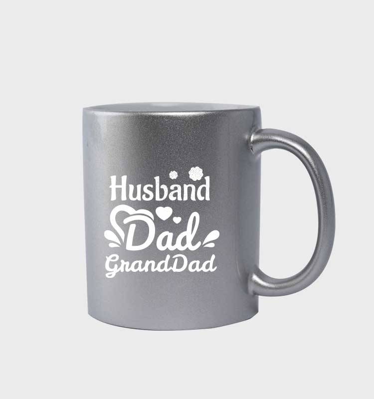 Personalized Silver Mug – Gift for Husband, Dad or Granddad - Image 1