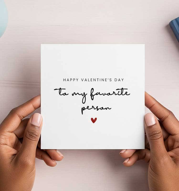 To my favourite Person Valentine's Greeting Card