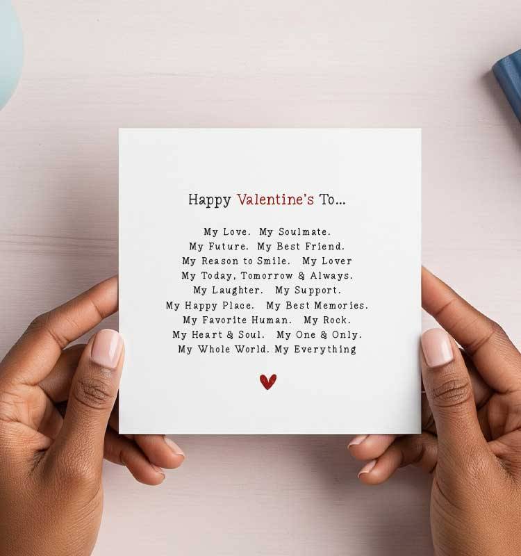 Valentines Day Poem Greeting Card