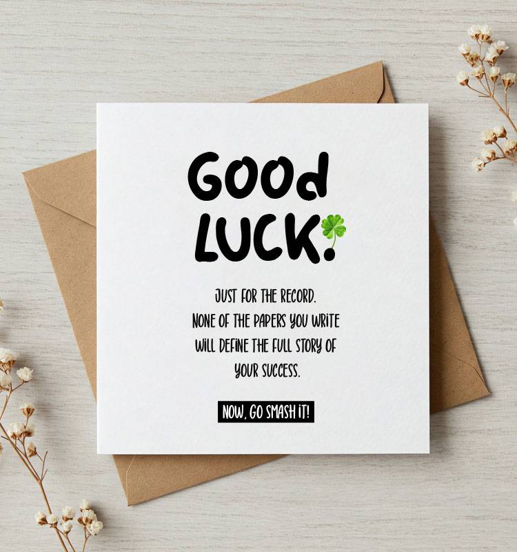 Good Luck Exam Success Greeting Card - Image 1