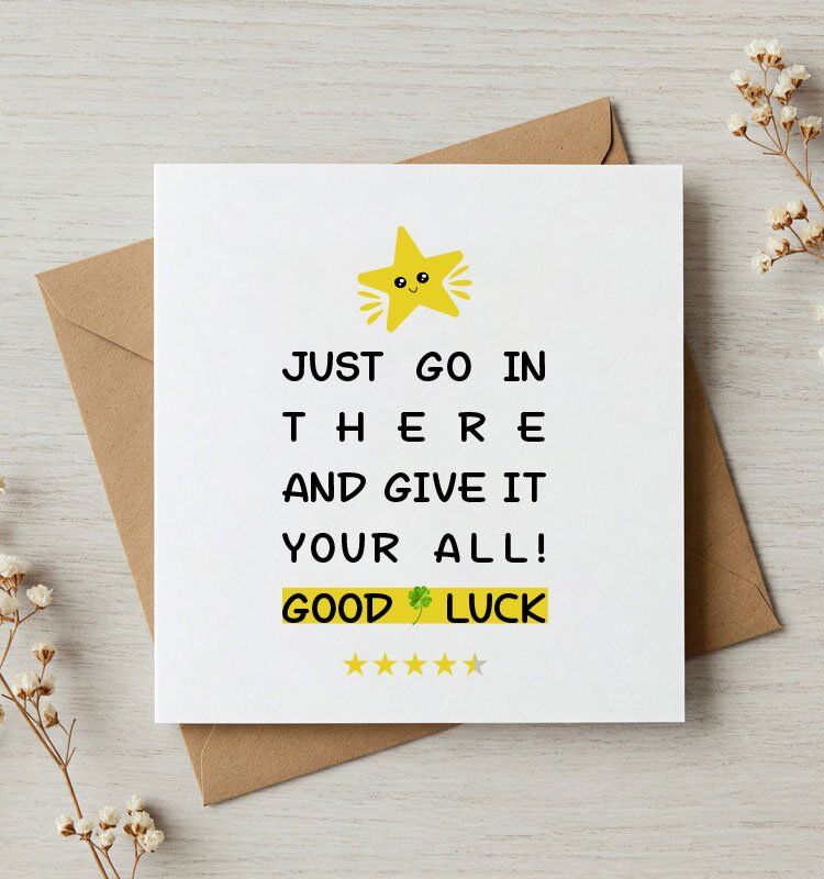 Give it your all Exam Success Greeting Card - Image 1