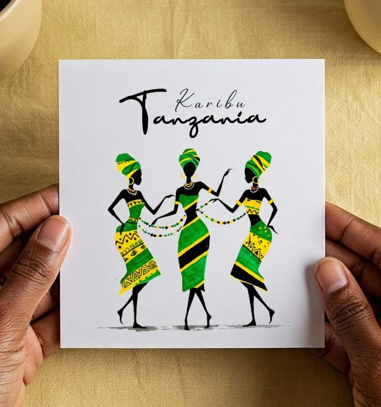 Swahili Karibu Tanzania Art - Image 1